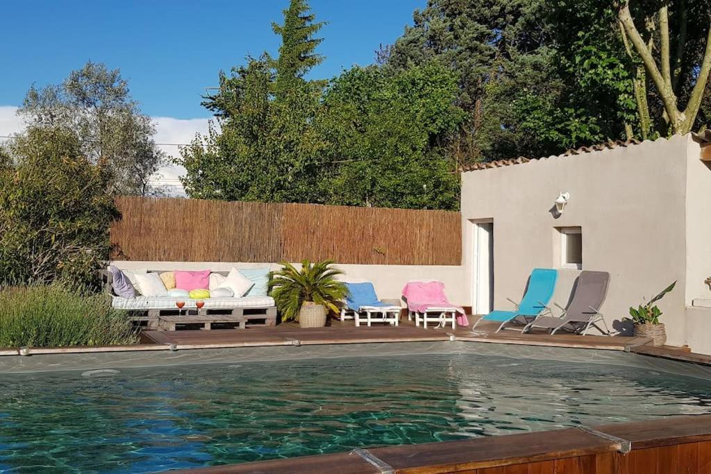 Location Appartement Dans Mas Provencal มงโตซ์ ภายนอก รูปภาพ